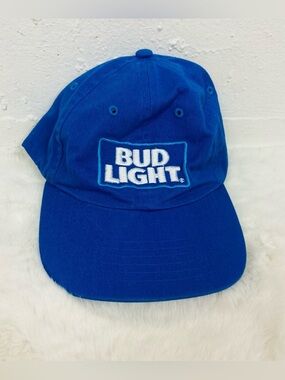 Bud Light Blue embroidered Logo Baseball adjustable Cap
